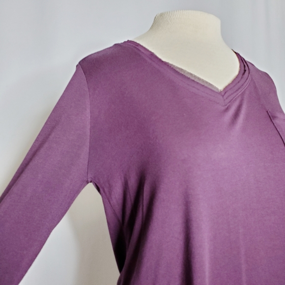 Purple Merona Long Sleeve Pocket Tee - Sz S (EUC) - Picture 7 of 11